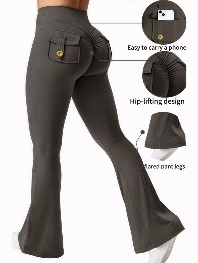 High Waisted, Hip Lifting, Abdominal Tightening and Slim Fit Yoga Pants with Pocket Design, Convenient for Carrying Small Items, Suitable for Sports, Running, Cycling, Yoga, Pickle Ball Exercise, Leisure and Multi Scene Dressing.
