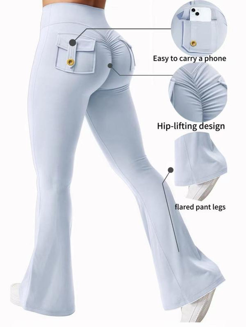 High Waisted, Hip Lifting, Abdominal Tightening and Slim Fit Yoga Pants with Pocket Design, Convenient for Carrying Small Items, Suitable for Sports, Running, Cycling, Yoga, Pickle Ball Exercise, Leisure and Multi Scene Dressing.