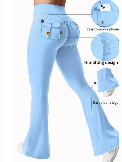 High Waisted, Hip Lifting, Abdominal Tightening and Slim Fit Yoga Pants with Pocket Design, Convenient for Carrying Small Items, Suitable for Sports, Running, Cycling, Yoga, Pickle Ball Exercise, Leisure and Multi Scene Dressing.