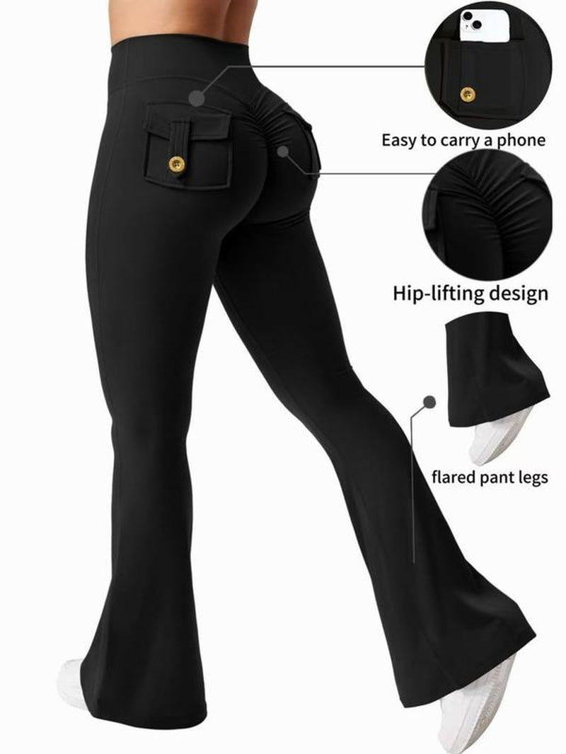 High Waisted, Hip Lifting, Abdominal Tightening and Slim Fit Yoga Pants with Pocket Design, Convenient for Carrying Small Items, Suitable for Sports, Running, Cycling, Yoga, Pickle Ball Exercise, Leisure and Multi Scene Dressing.