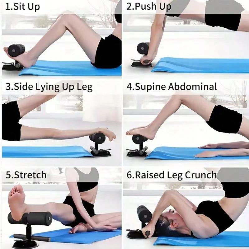 Portable Sit up Stand Floor Stand with 2 Strong Suction Cups and 1 Resistance Band, Suitable for Abdominal Muscle Training, Core Sitting and Lying Training, and Home Use Abdominal Muscle Training Tool