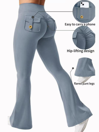 High Waisted, Hip Lifting, Abdominal Tightening and Slim Fit Yoga Pants with Pocket Design, Convenient for Carrying Small Items, Suitable for Sports, Running, Cycling, Yoga, Pickle Ball Exercise, Leisure and Multi Scene Dressing.