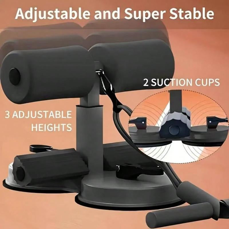 Portable Sit up Stand Floor Stand with 2 Strong Suction Cups and 1 Resistance Band, Suitable for Abdominal Muscle Training, Core Sitting and Lying Training, and Home Use Abdominal Muscle Training Tool