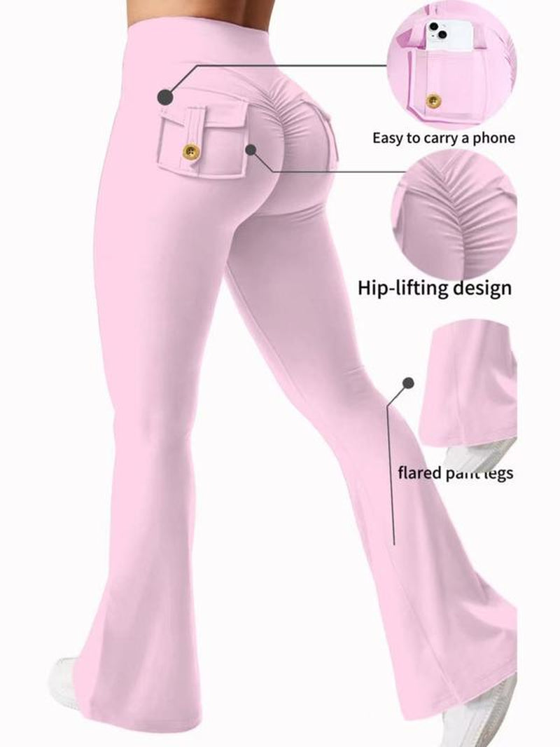 High Waisted, Hip Lifting, Abdominal Tightening and Slim Fit Yoga Pants with Pocket Design, Convenient for Carrying Small Items, Suitable for Sports, Running, Cycling, Yoga, Pickle Ball Exercise, Leisure and Multi Scene Dressing.