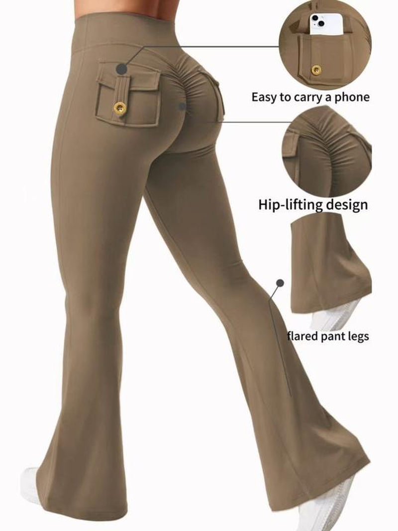 High Waisted, Hip Lifting, Abdominal Tightening and Slim Fit Yoga Pants with Pocket Design, Convenient for Carrying Small Items, Suitable for Sports, Running, Cycling, Yoga, Pickle Ball Exercise, Leisure and Multi Scene Dressing.