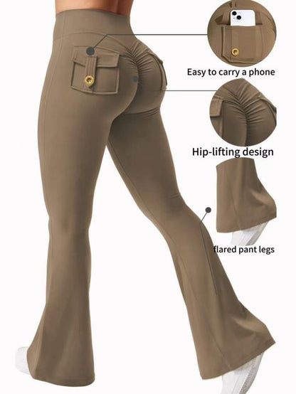 High Waisted, Hip Lifting, Abdominal Tightening and Slim Fit Yoga Pants with Pocket Design, Convenient for Carrying Small Items, Suitable for Sports, Running, Cycling, Yoga, Pickle Ball Exercise, Leisure and Multi Scene Dressing.
