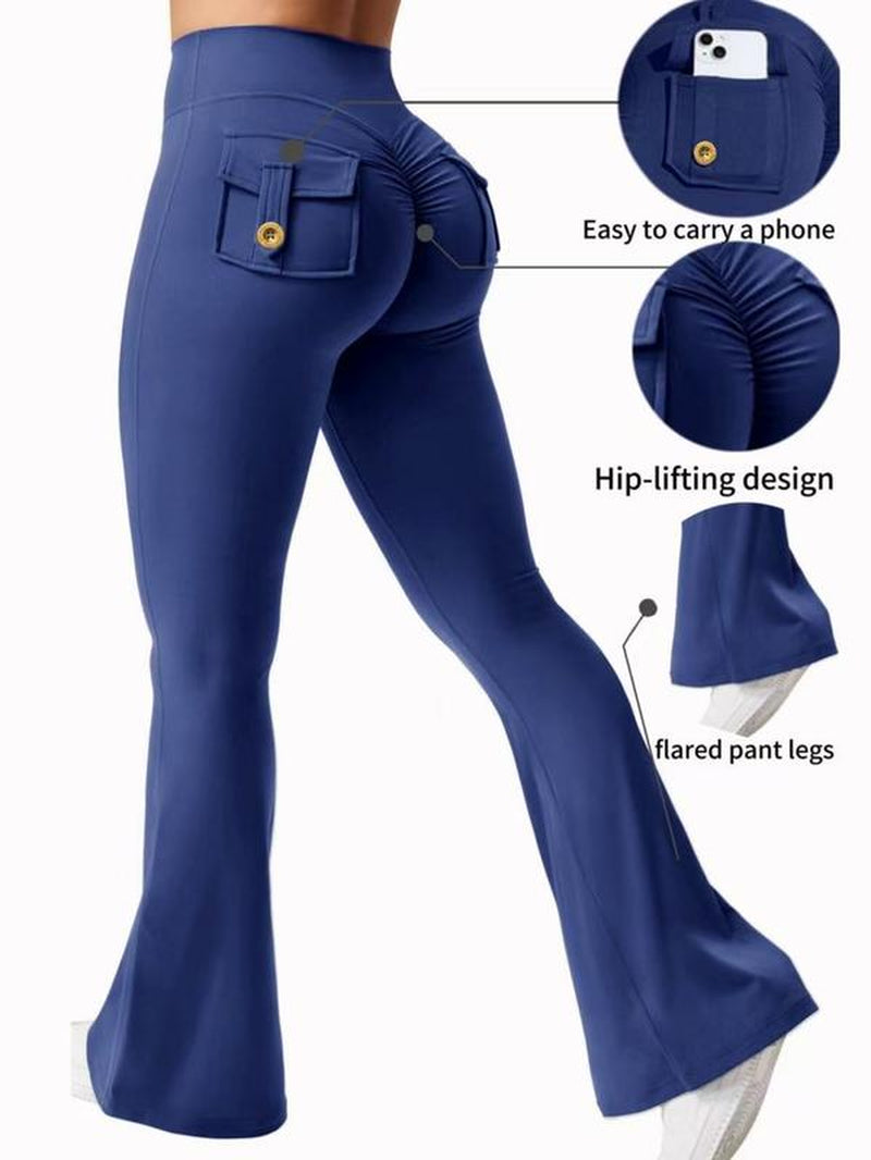 High Waisted, Hip Lifting, Abdominal Tightening and Slim Fit Yoga Pants with Pocket Design, Convenient for Carrying Small Items, Suitable for Sports, Running, Cycling, Yoga, Pickle Ball Exercise, Leisure and Multi Scene Dressing.