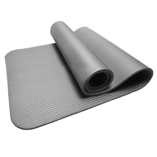 Non-Slip Yoga Mat,15 Mm Thick and Durable Yoga Mats,Anti-Skid Sports Fitness Mat to Lose Weight,Pilates Mat Workout Mats for Home Gym Workout,Gray