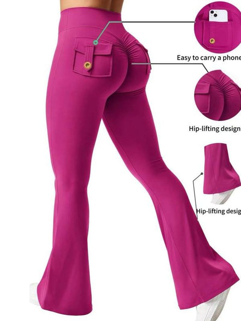 High Waisted, Hip Lifting, Abdominal Tightening and Slim Fit Yoga Pants with Pocket Design, Convenient for Carrying Small Items, Suitable for Sports, Running, Cycling, Yoga, Pickle Ball Exercise, Leisure and Multi Scene Dressing.