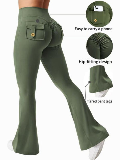 High Waisted, Hip Lifting, Abdominal Tightening and Slim Fit Yoga Pants with Pocket Design, Convenient for Carrying Small Items, Suitable for Sports, Running, Cycling, Yoga, Pickle Ball Exercise, Leisure and Multi Scene Dressing.